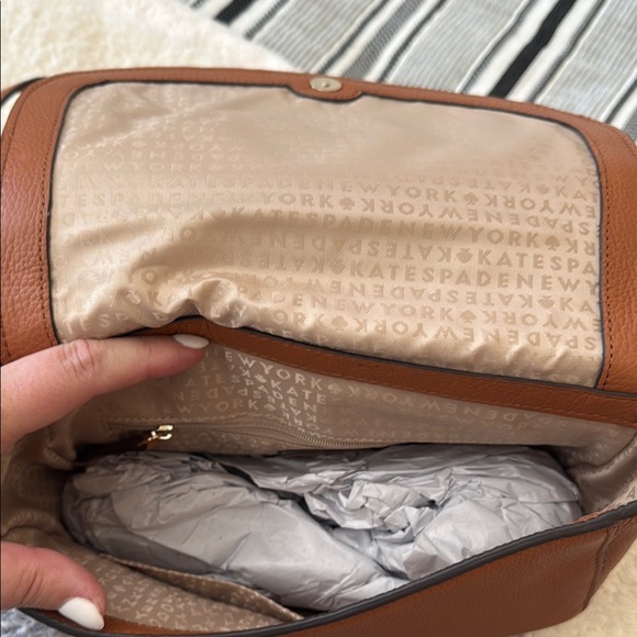Kate Spade Brown Leather Crossbody Bag - Picture 3 of 3